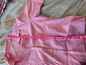Pink Gingham Button-Up Shirt