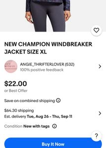 Floral Print CHAMPION wind Jacket 🧥