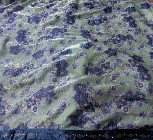 Designer Floral Print Saree with Ruffled Border