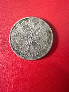 1929 silver florin coin