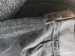 Black Velvet Mini Skirt with Sherpa Trim