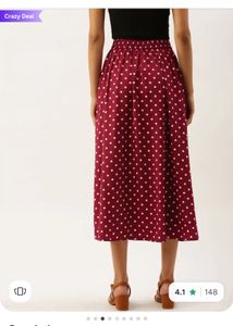 berrylush Chic Polka Dot Midi Skirt