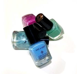Wet n Wild Nail Polish pack of 4