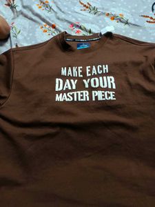 Brown t-shirt with tag