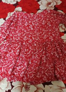 Red short kurti
