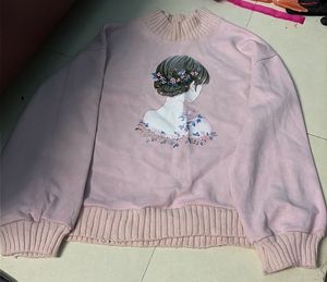Cute Pink Graphic Sweater