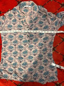 Floral Print Long Sleeve Tunic Top