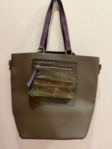 Brand new, Accessorize, Stylish Olive Green Tote B
