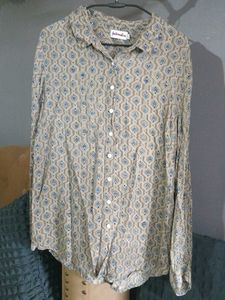 Fabindia Printed Modal Cotton Shirt