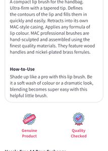 M.A.C Lip Brush With Free Spooly