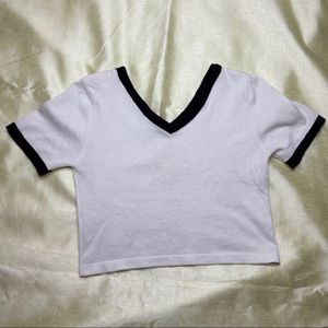 White Crop Top