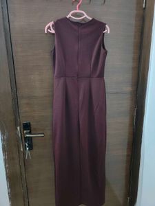 Women's Maroon Bodycon Midi Dress