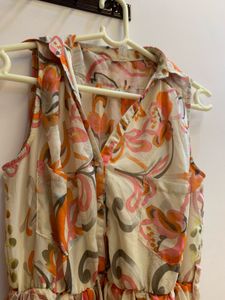 Floral Sleeveless Mini Dress