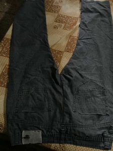 Cotton straight pants