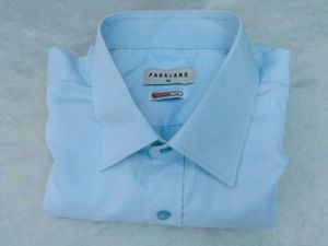 Parkland Men's Blue Dress Shirt