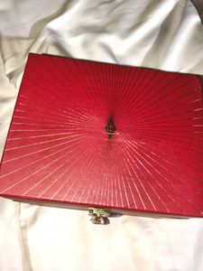 Charlotte tilbury Elegant Red Jewelry Box with Mir