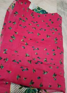 Floral Print Pink Ethnic Skirt