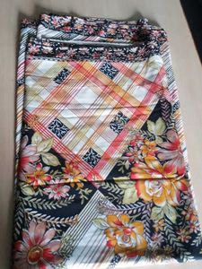 Vibrant Floral Print Saree