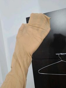 black and skin colour sheer tights