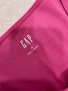 (XS) GAP Pink Ribbed Tank Top
