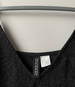 H&amp;M Black Shimmer Mini dress