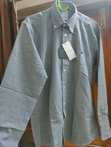 NEW Brooks Brother PIN CHECKS Button-Down Shirt