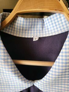 Cute Gingham Collared Dress