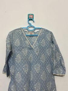 Blue Printed Kurta