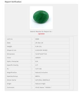 Combo Of Two Gemstone( panna)