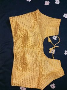 Latest Embroidery Golden Blouse