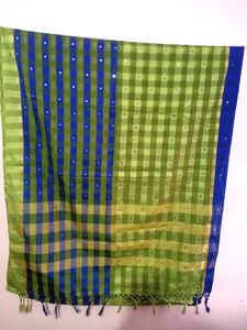 Saree With Embroidery Stitched Blouse
