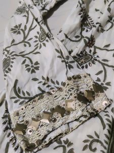 Hand Work Party Brand Short Kurti