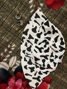 Korean Cow Print Bucket Hat