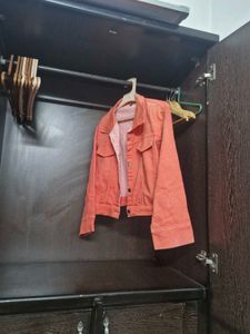 Orange Denim Jacket