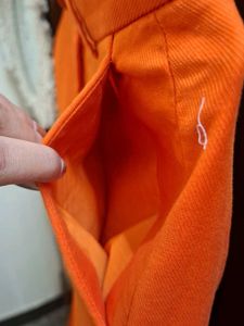 Bright Orange Flared Trousers