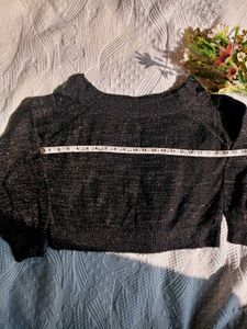 Sparkle Knit H&amp;M Off shoulder Top