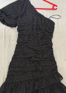 One-Shoulder Ruched Mini Dress