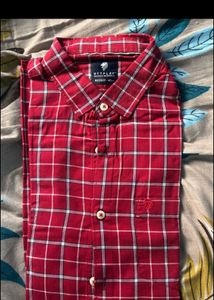 Classic Red Checkered Casual Shirt