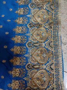 Royal Blue Embroidered Salwar Suit