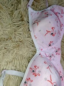 Pink Floral Print Everyday Bra 32 size