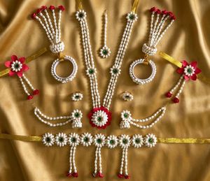 Floral Jewellery Set for Haldi/Mehendi