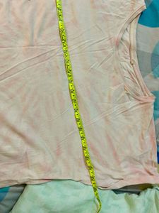 Gia by westside Light Pink Tie-Dye T-Shirt