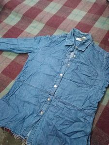 Denim Button-Down Shirt