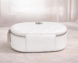 Chic Quilted Oval Crossbody Bag
