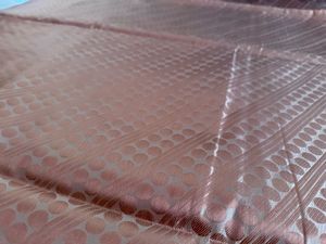 Brand New Elegant Pinkish-Brown Saree Fabric