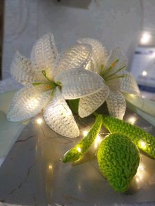 Handmade Crocheted Lily Flower Decor