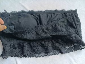 Black Lace Bandeau Bra