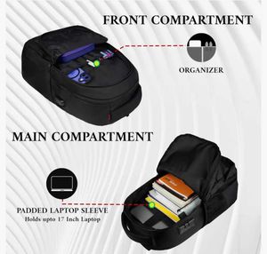 Classic Black Office Bag / School Backpack