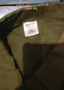 Stylish Olive Green Casual Jacket
