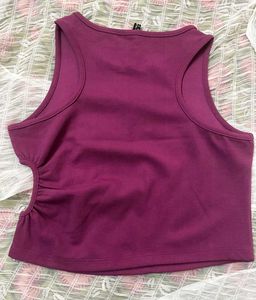 Side Cut Purple Top